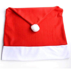 miniature tissu Housse de Chaise Noël Bonnet Rouge