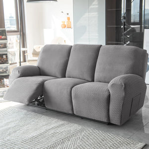 miniature poche latérale housse de canapé relax microfibre gris