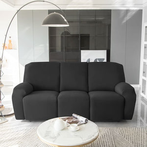 miniature avant canapé relax 3 places housses extensibles noires