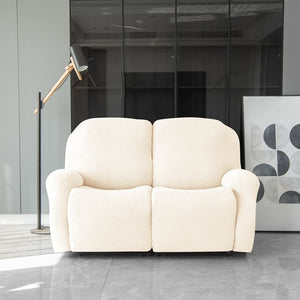 miniature avant canapé relax 3 places housses microfibre extensibles beige