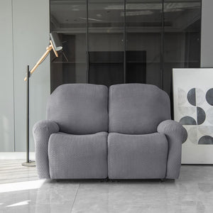 miniature avant canapé relax 3 places housses microfibre extensibles gris foncé