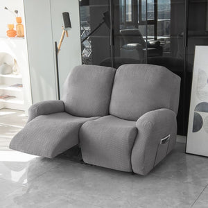 miniature poche latérale housse de canapé relax microfibre gris