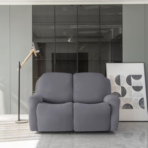 miniature avant canapé relax 3 places housses extensibles grise
