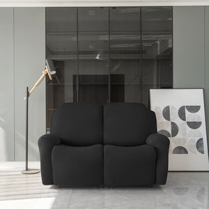 miniature avant canapé relax 3 places housses extensibles noires