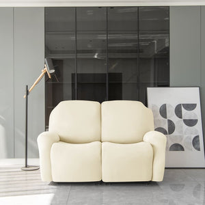 miniature avant canapé relax 3 places housses extensibles crème