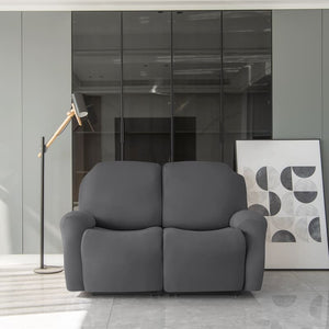 miniature avant canapé relax 3 places housses extensibles gris foncé
