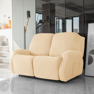 miniature avant canapé relax 3 places housses extensibles beige