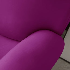 miniature avant canapé relax 3 places housses extensibles violet