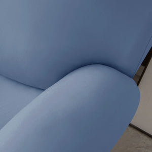 miniature avant canapé relax 3 places housses extensibles bleu