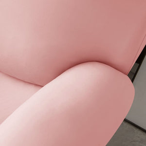 miniature avant canapé relax 3 places housses extensibles rose