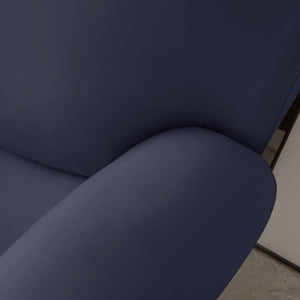 miniature avant canapé relax 3 places housses extensibles bleu marine