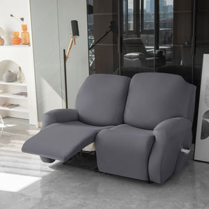miniature avant canapé relax 3 places housses extensibles grise