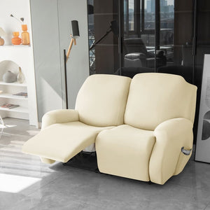 miniature avant canapé relax 3 places housses extensibles crème