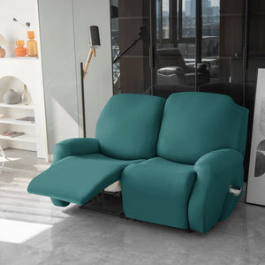 miniature avant canapé relax 3 places housses extensibles verte