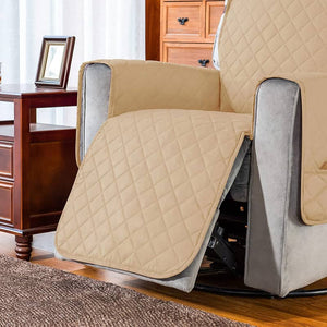 miniature Protège Fauteuil Beige déplié