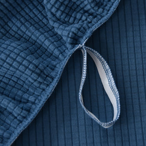 miniature textile housse de fauteuil relax jacquard bleu