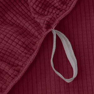 miniature textile housse de fauteuil relax jacquard bordeaux