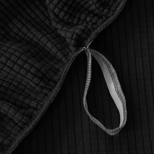 miniature textile housse de fauteuil relax jacquard noir