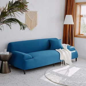 miniature Housse de coussin imperméable bleu