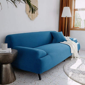 miniature Housse de coussin imperméable bleu