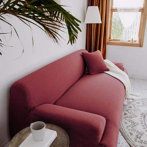 miniature Housse de canapé imperméable extensible rouge brique