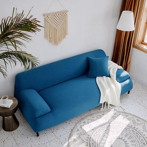 miniature Housse de coussin imperméable bleu