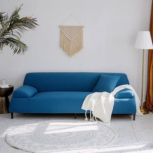 miniature Housse de coussin imperméable bleu