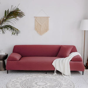 miniature Housse de canapé imperméable extensible rouge brique