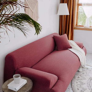 miniature Housse de canapé imperméable extensible rouge brique