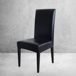 miniature acheter Housse de Chaise Simili Cuir Noir