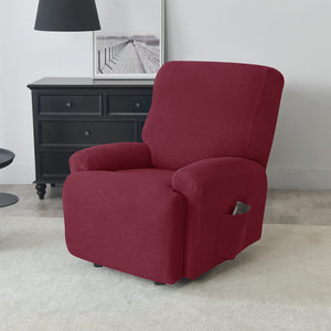 miniature textile housse de fauteuil relax jacquard bordeaux