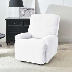 miniature tissu housse de fauteuil relax microfibre blanche