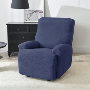 miniature tissu housse de fauteuil relax microfibre bleu marine