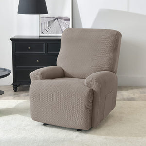 miniature tissu housse de fauteuil relax microfibre taupe