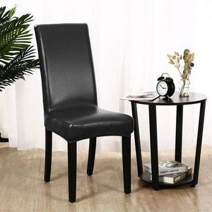 miniature acheter Housse de Chaise Simili Cuir Noir