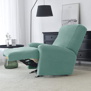 miniature tissu housse de fauteuil relax jacquard vert mousse
