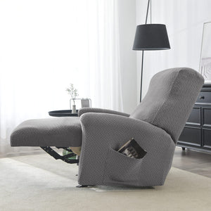 miniature tissu housse de fauteuil relax microfibre grise