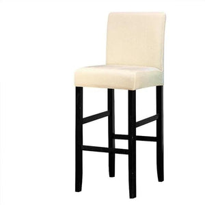 miniature housse pour tabouret de bar avec dossier velours marron