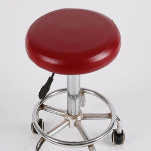 miniature housse de tabouret de bar simili cuir rouge