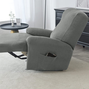 miniature tissu housse de fauteuil relax jacquard gris