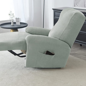 miniature tissu housse de fauteuil relax jacquard gris vert