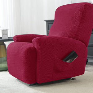 miniature tissu housse de fauteuil relax microfibre bordeaux