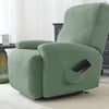 poche latérale housse de fauteuil relax microfibre vert clair