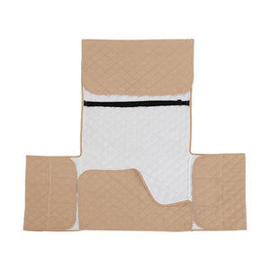 miniature Protège Fauteuil Beige déplié