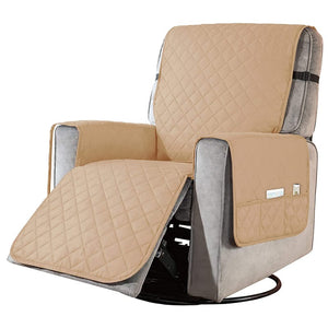 miniature Protège Fauteuil Beige déplié