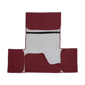 miniature détail tissu Protège Fauteuil Bordeaux