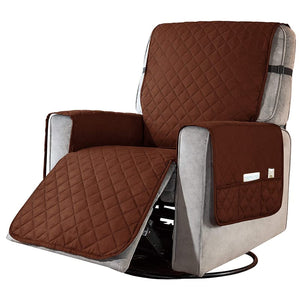 miniature Protège Fauteuil Brun déplié