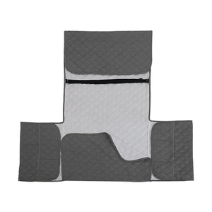 miniature Protège Fauteuil Gris Anthracite déplié