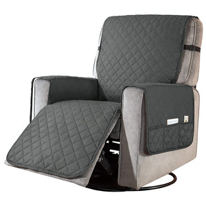 miniature Protège Fauteuil Gris Anthracite déplié