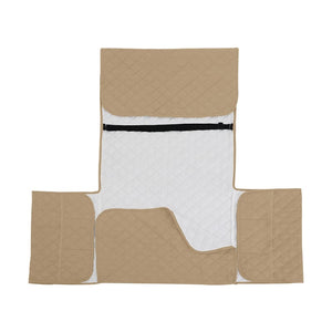 miniature Protège Fauteuil Kaki déplié